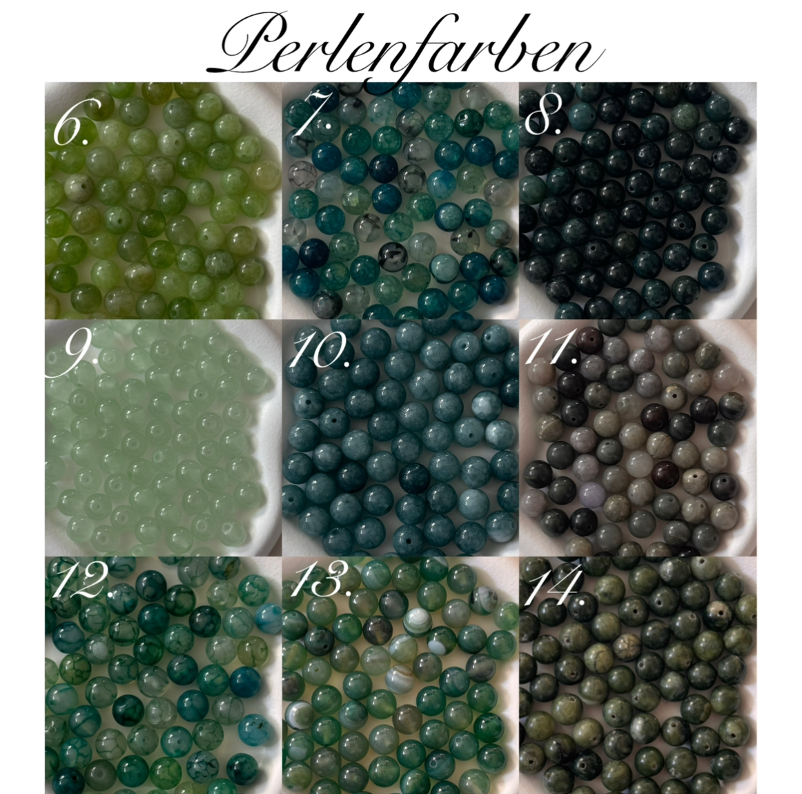 Tesbih mit Augenfarbe - Zwei Buchstaben