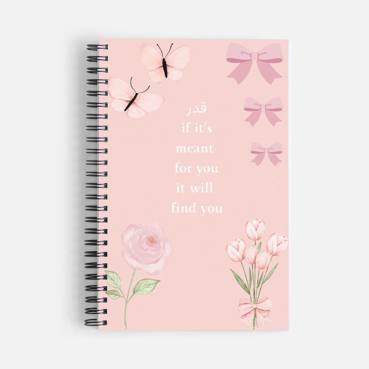 Qadr Spiral Notizheft/Journal in rosa