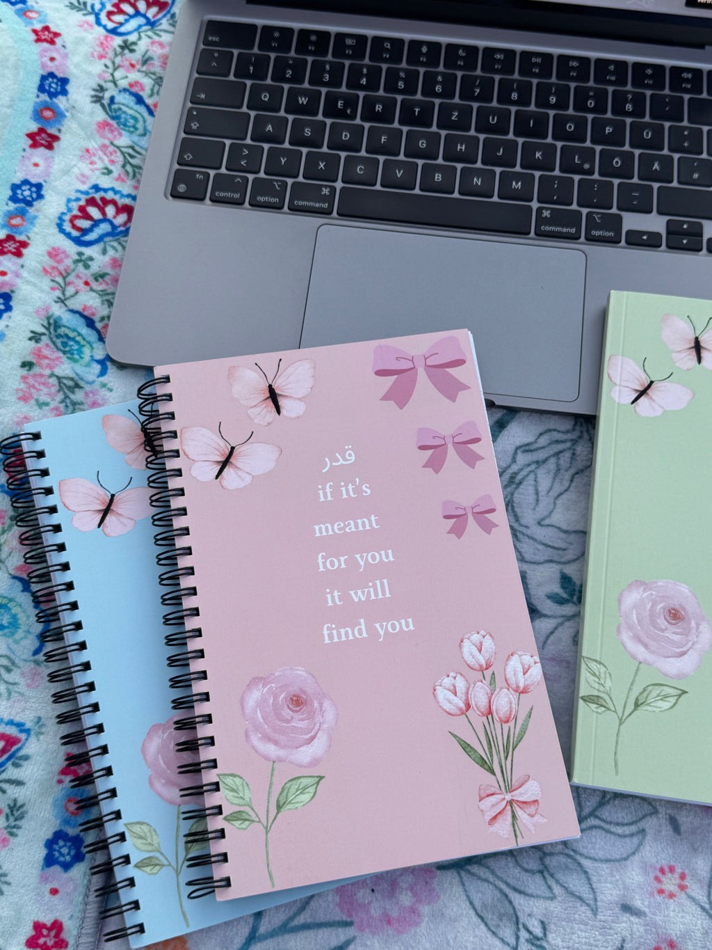 Qadr Spiral Notebook/Journal in Pink