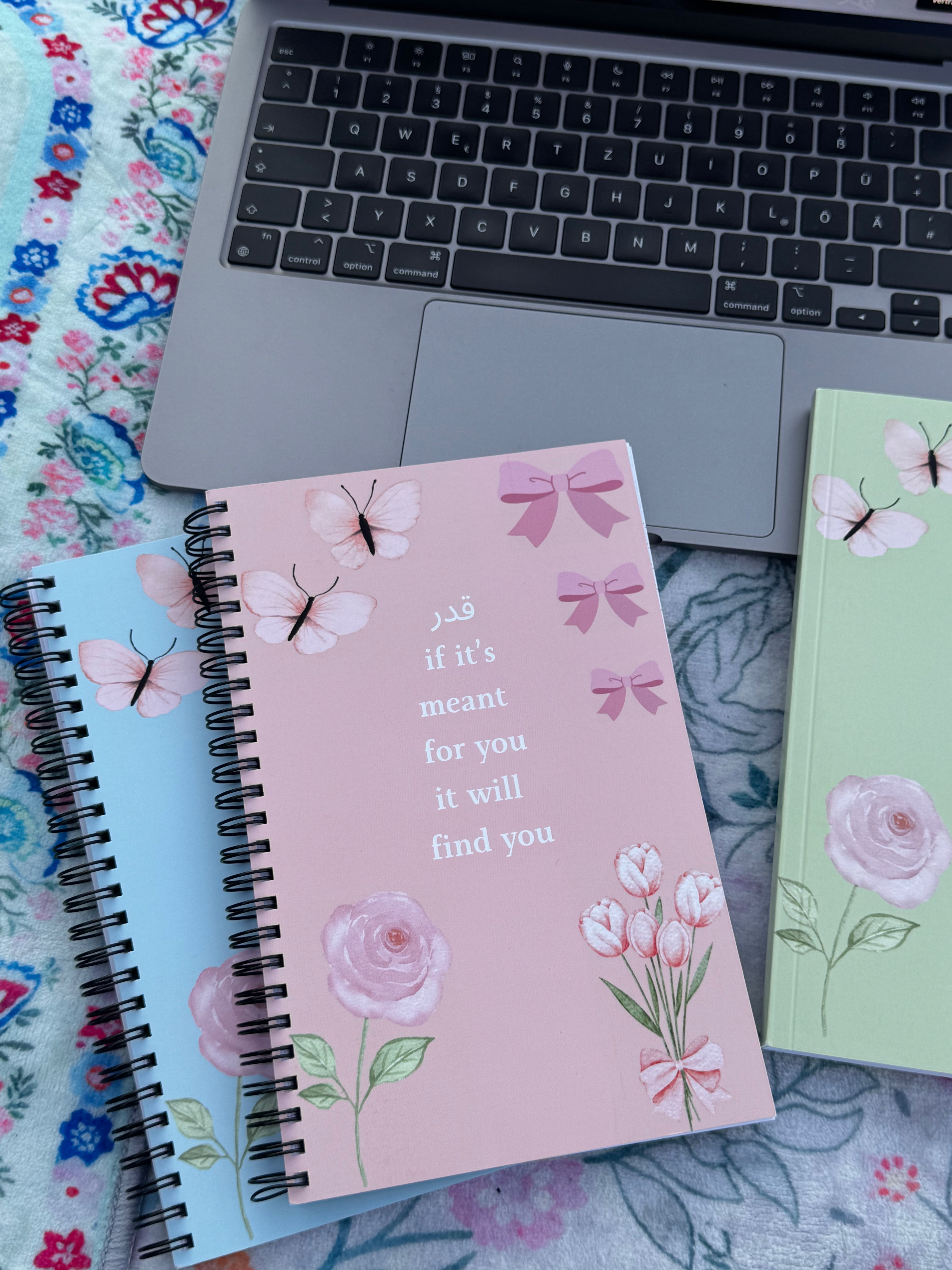 Qadr Spiral Notebook/Journal in Pink