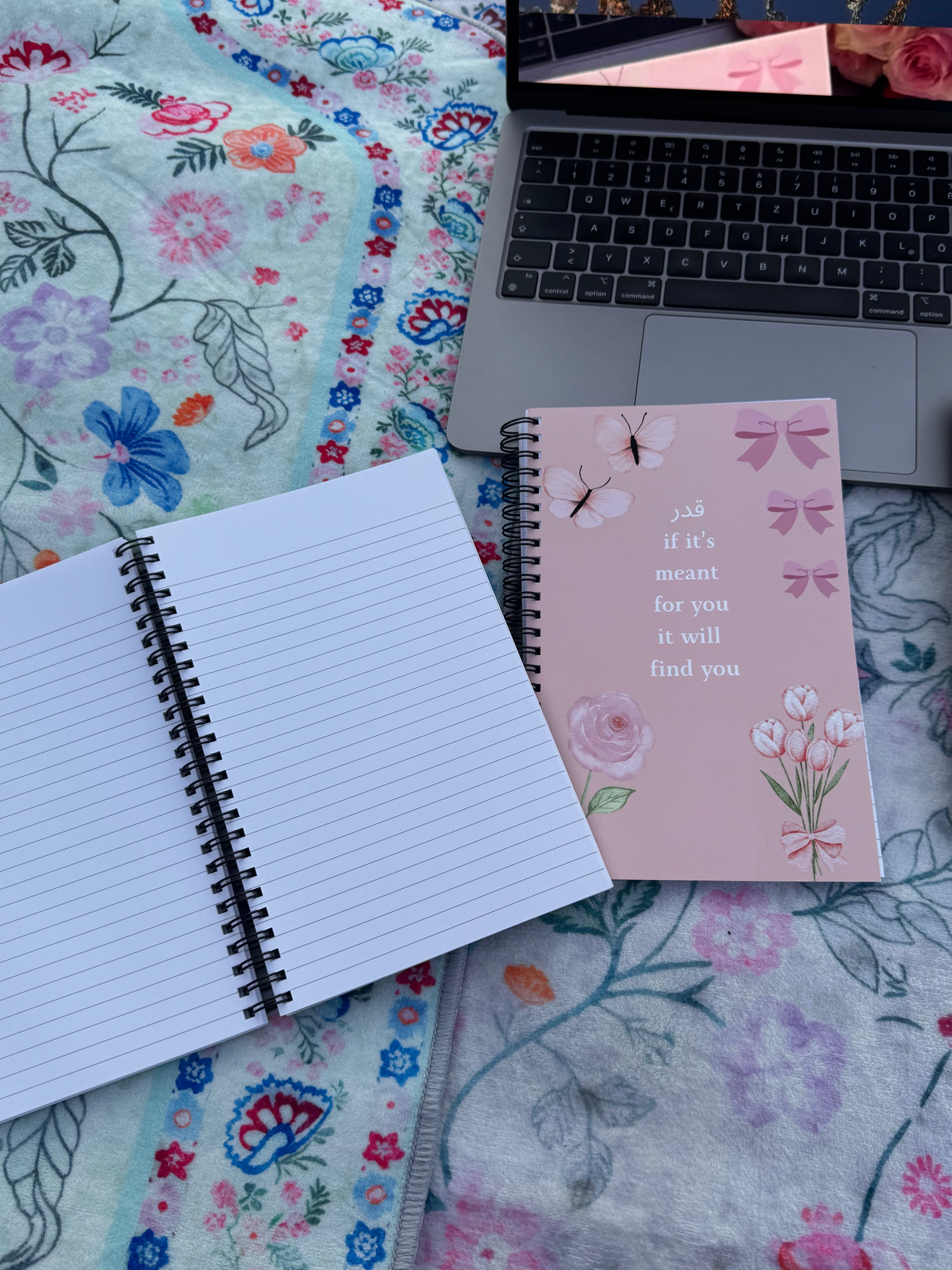 Qadr Spiral Notebook/Journal in Pink