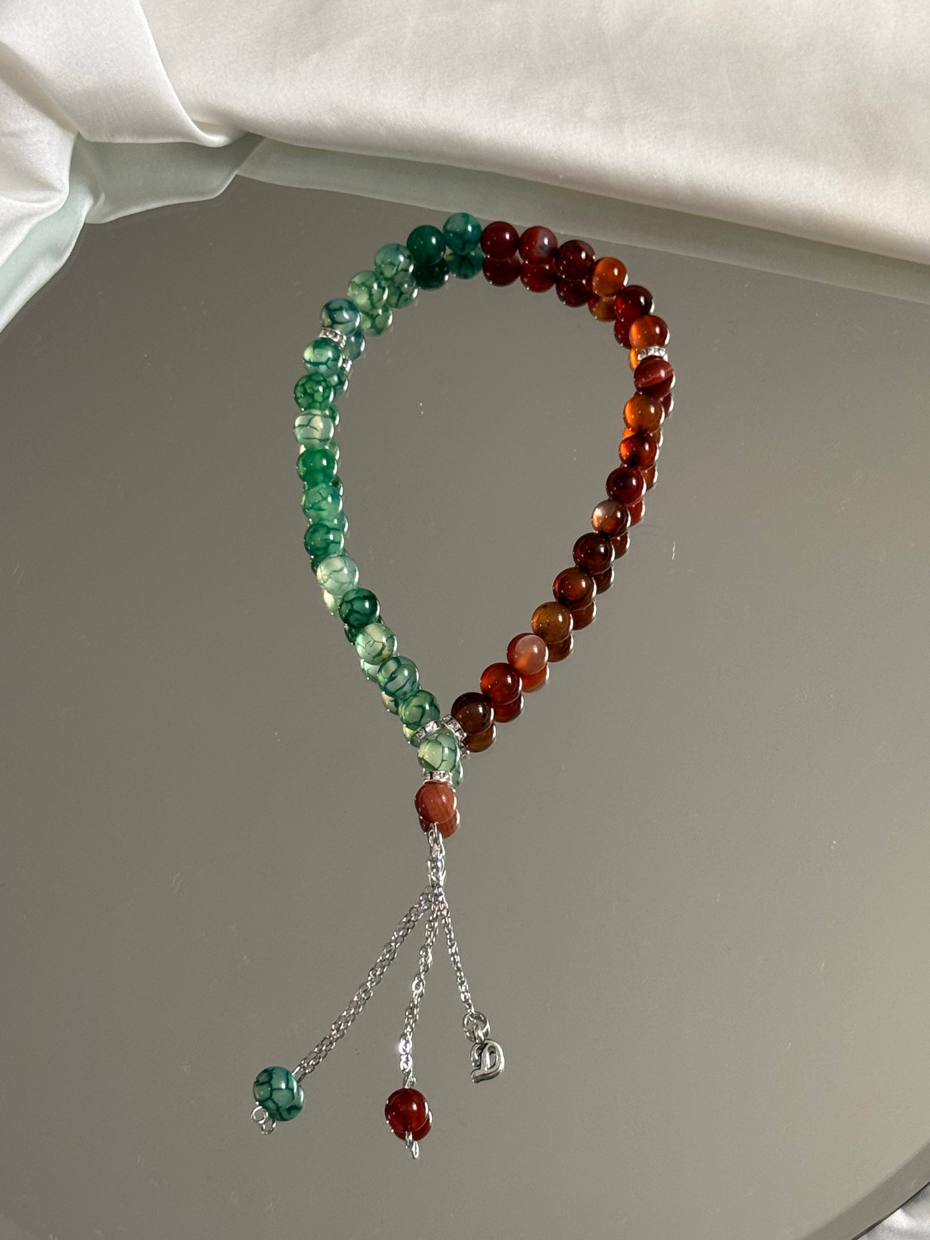 Tesbih mit Augenfarbe - Ein Buchstabe
