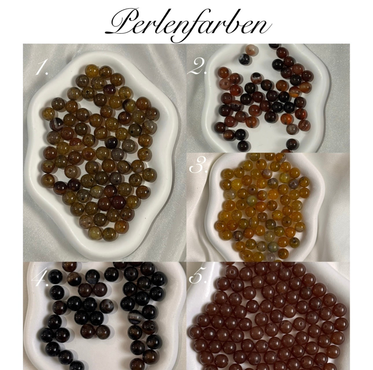 Tesbih mit Augenfarbe - Zwei Buchstaben