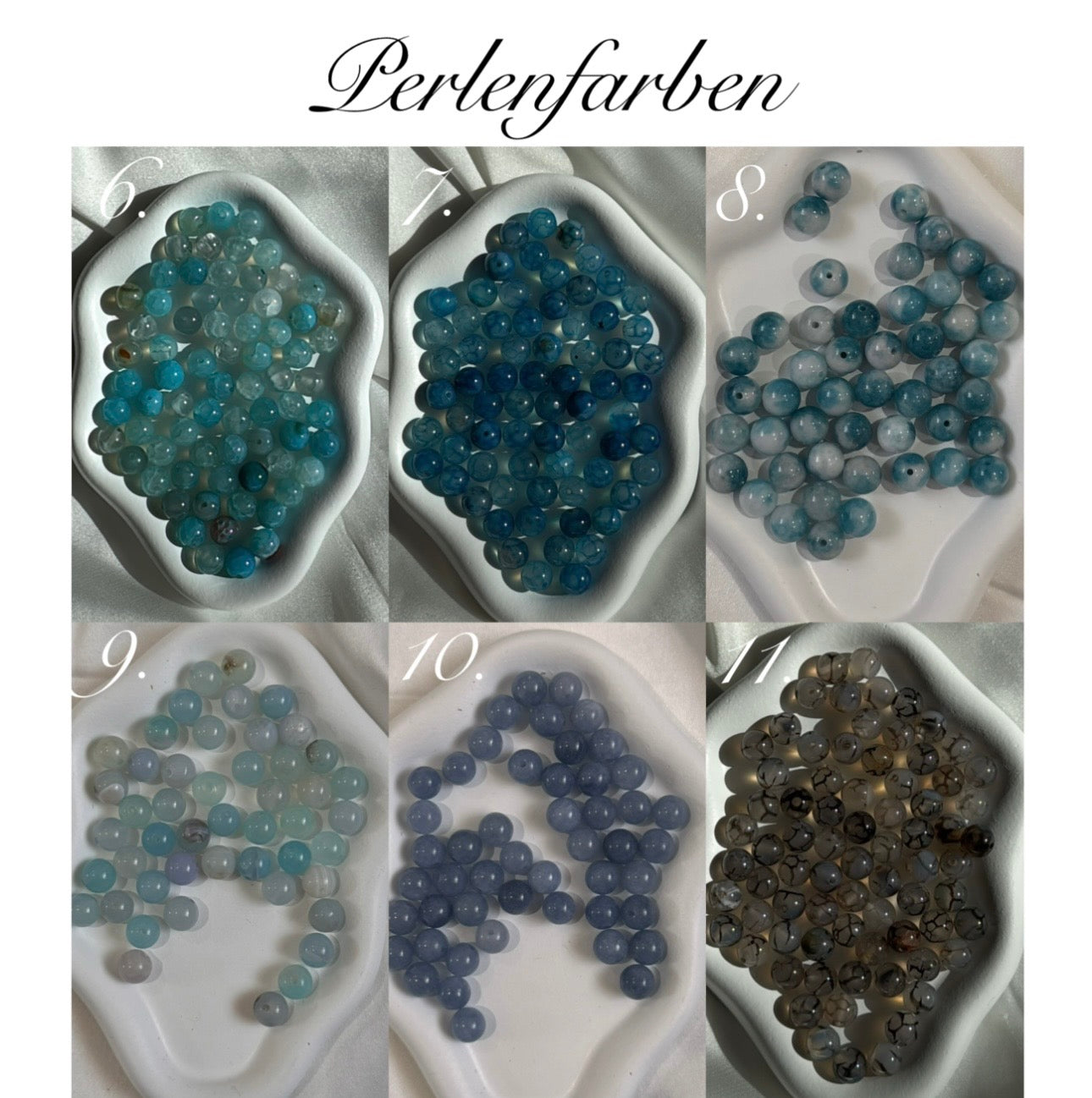 Tesbih mit Augenfarbe - Zwei Buchstaben