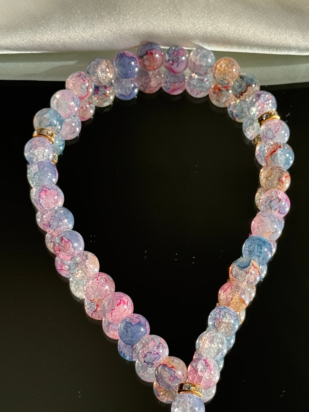 Noor Tesbih in blau, rosa & lila