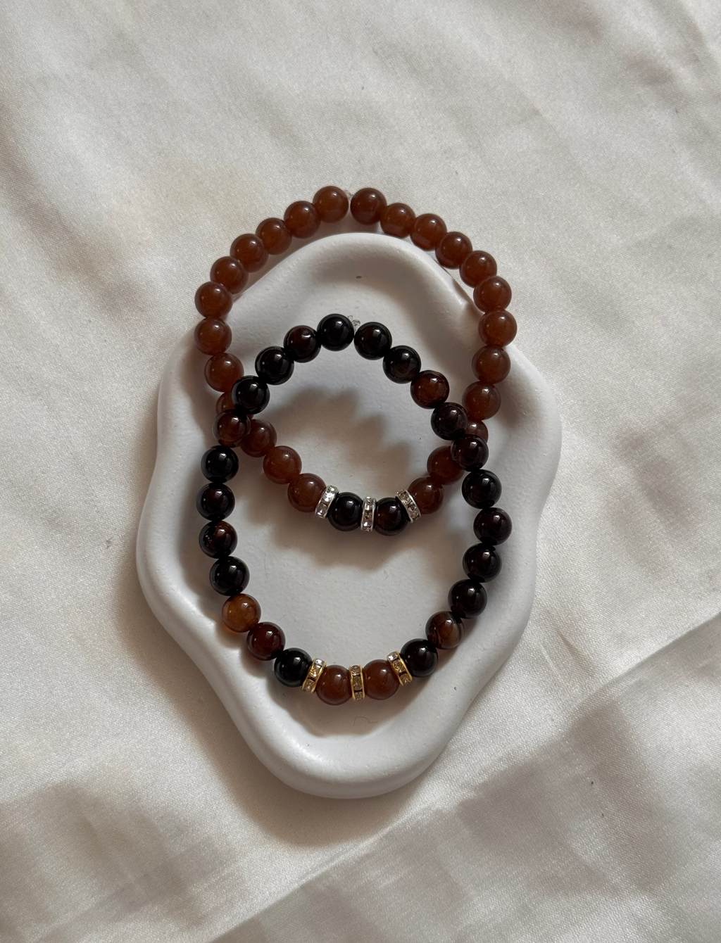 Augenfarben Armband 2er-Set