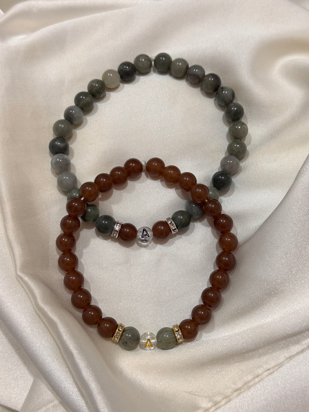Augenfarben Armband 2er-Set