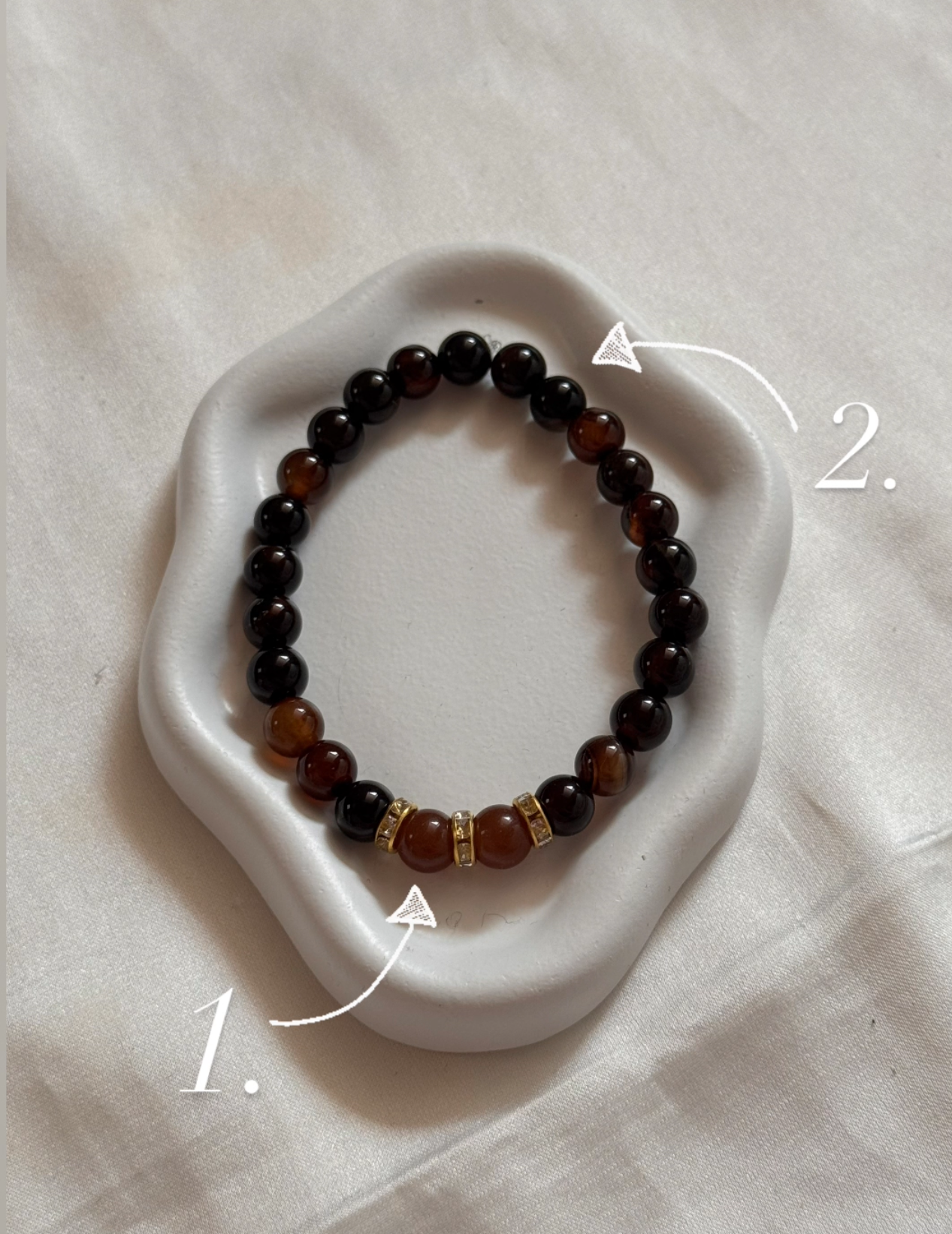Augenfarben Armband Einzeln ohne Buchstaben