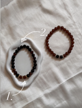 Augenfarben Armband 2er-Set ohne Buchstaben