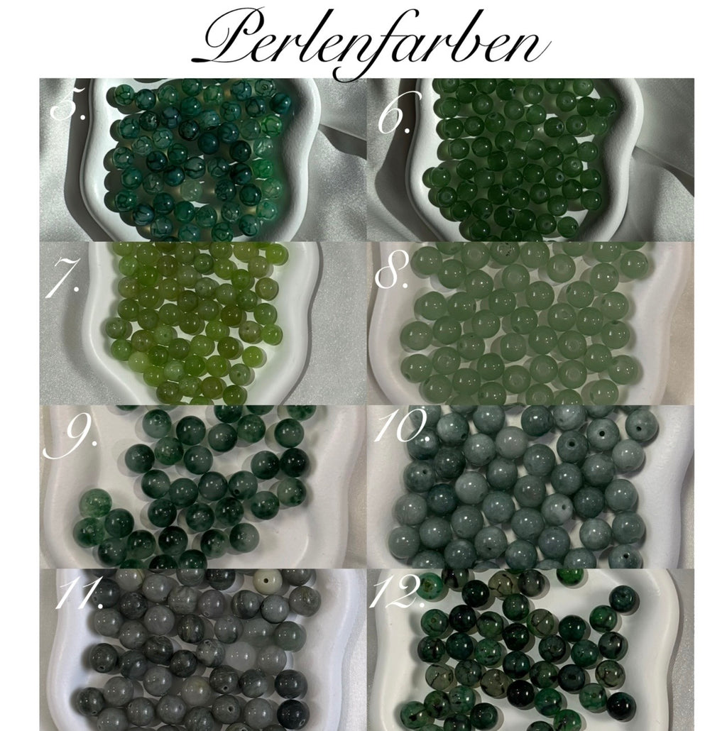 Augenfarben Armband 2er-Set ohne Buchstaben