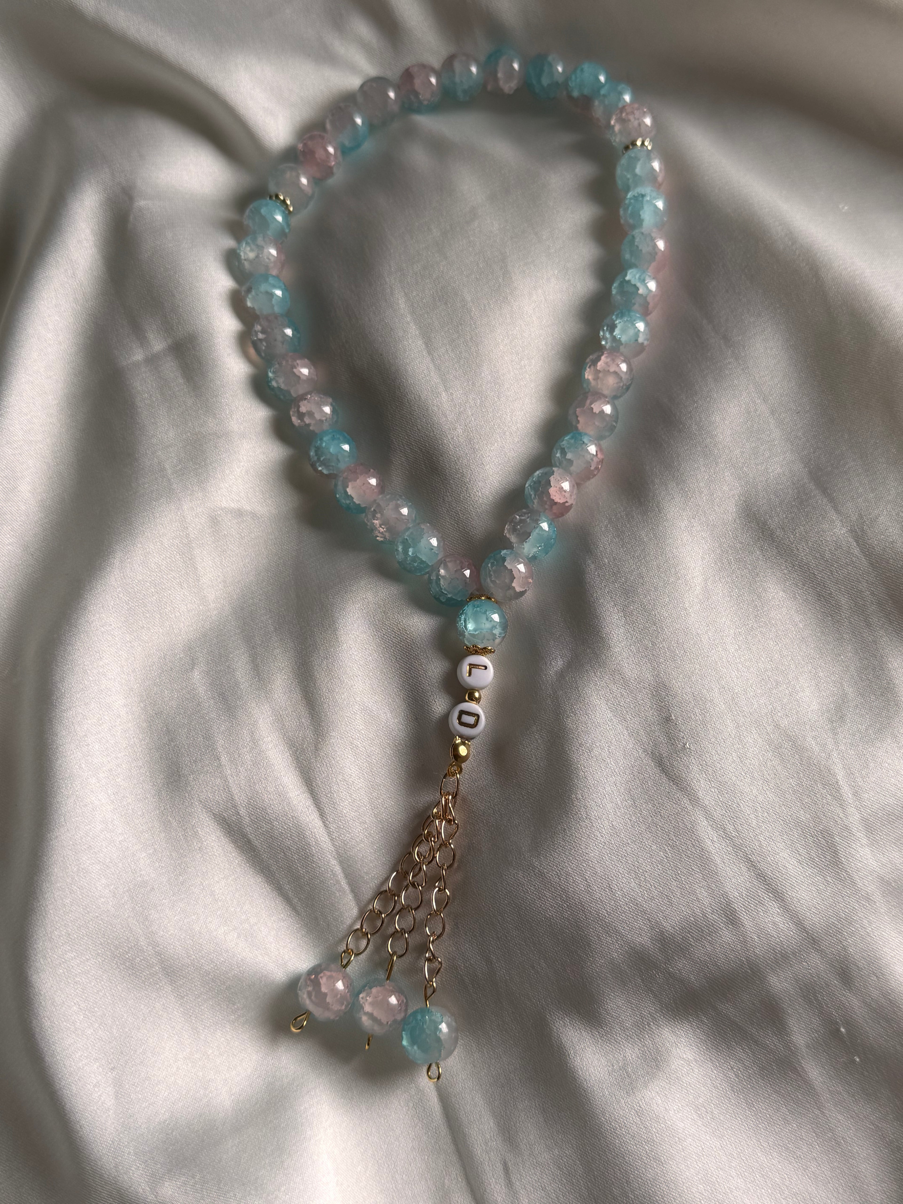 Noor Tesbih in babyblau & babyrosa