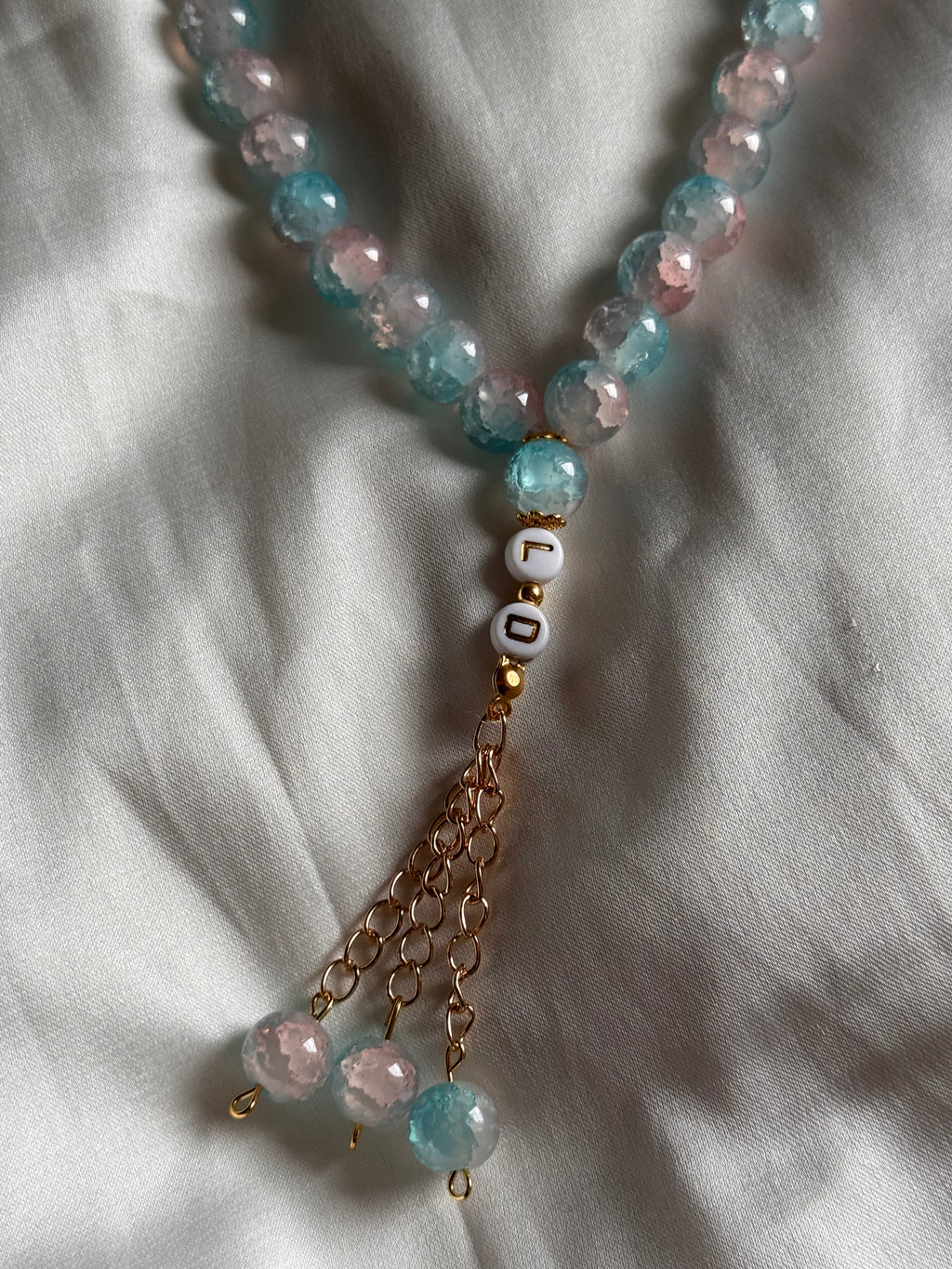 Noor Tesbih in babyblau & babyrosa