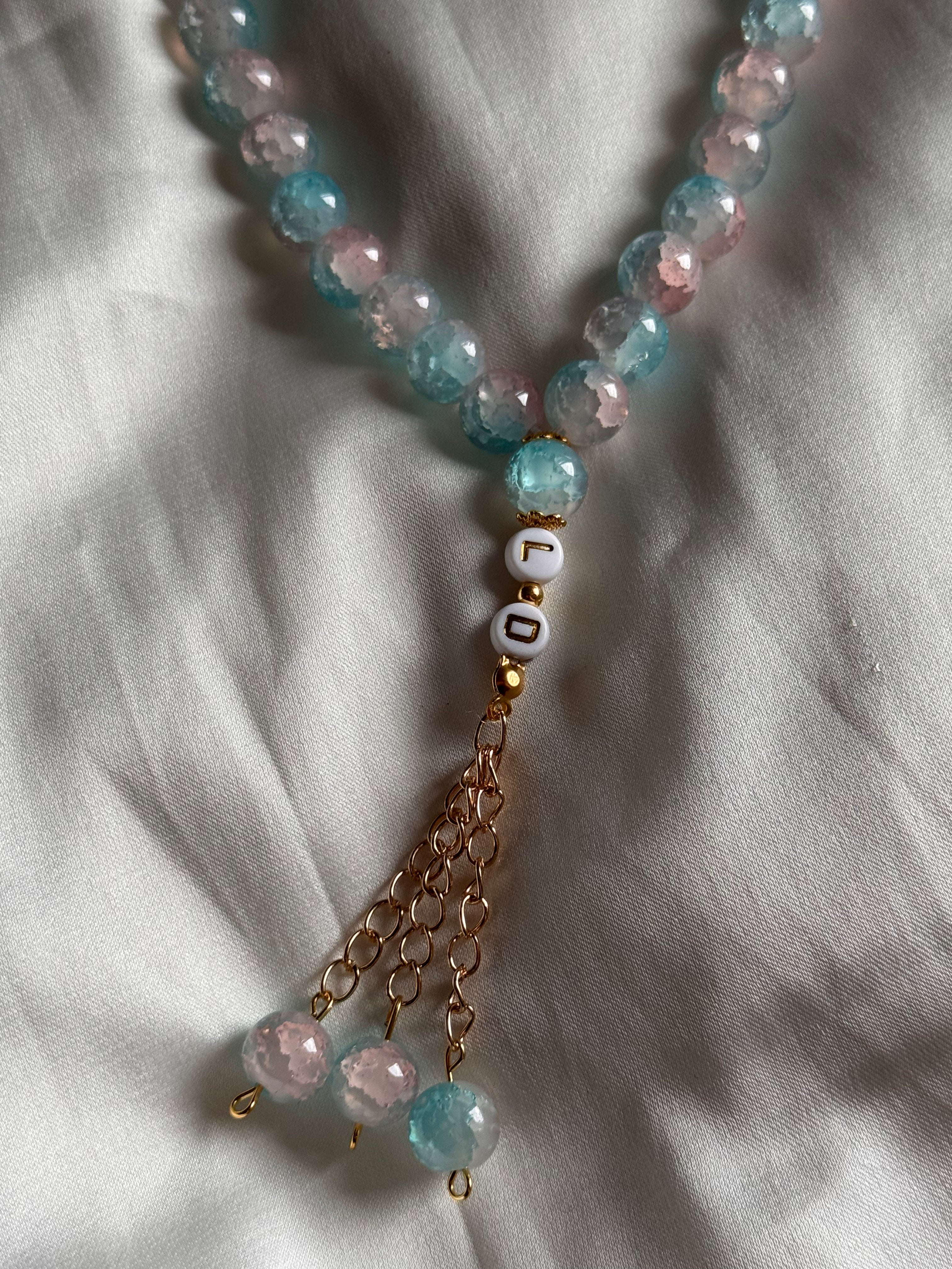 Noor Tesbih in babyblau & babyrosa