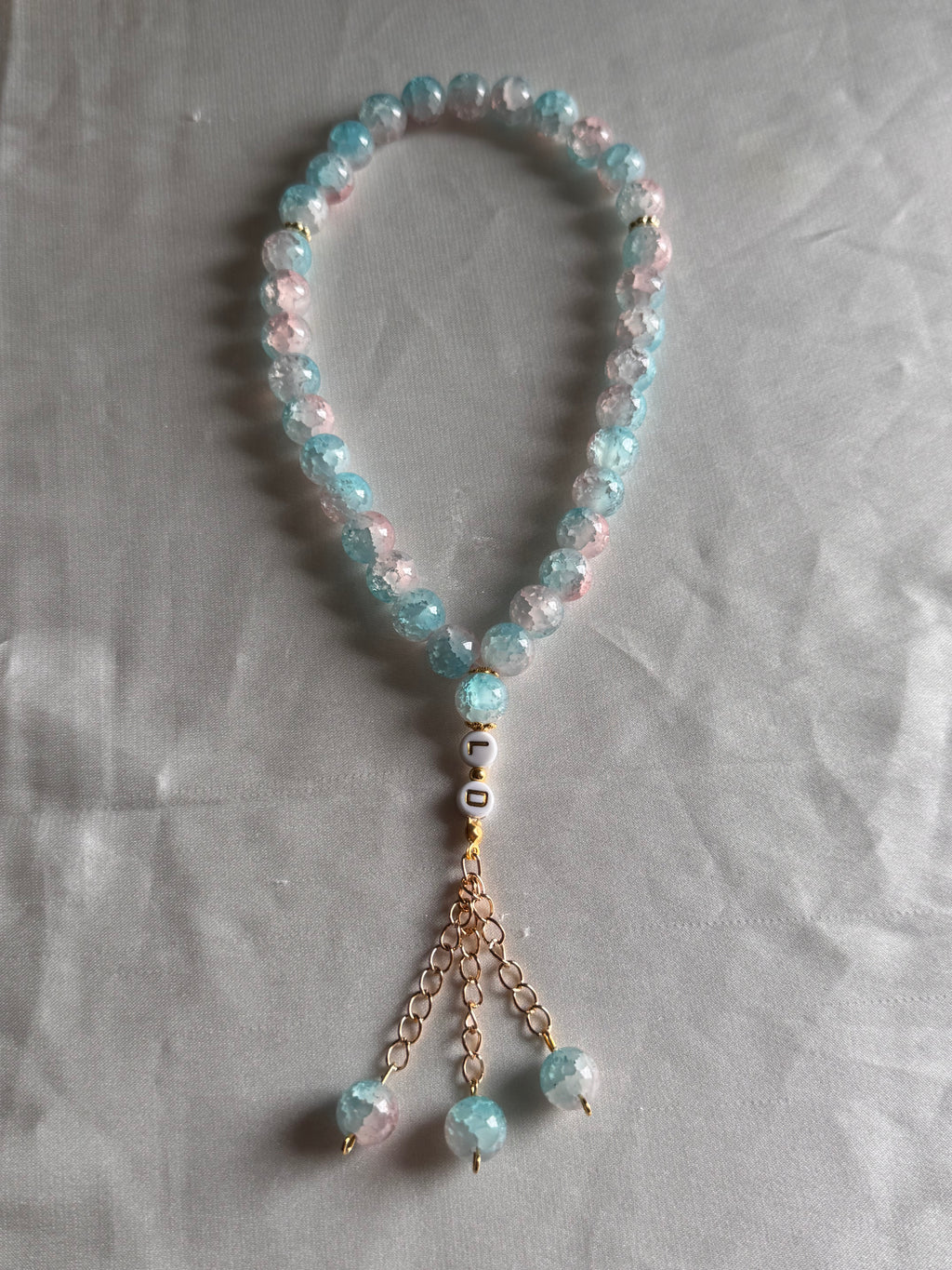 Noor Tesbih in babyblau & babyrosa