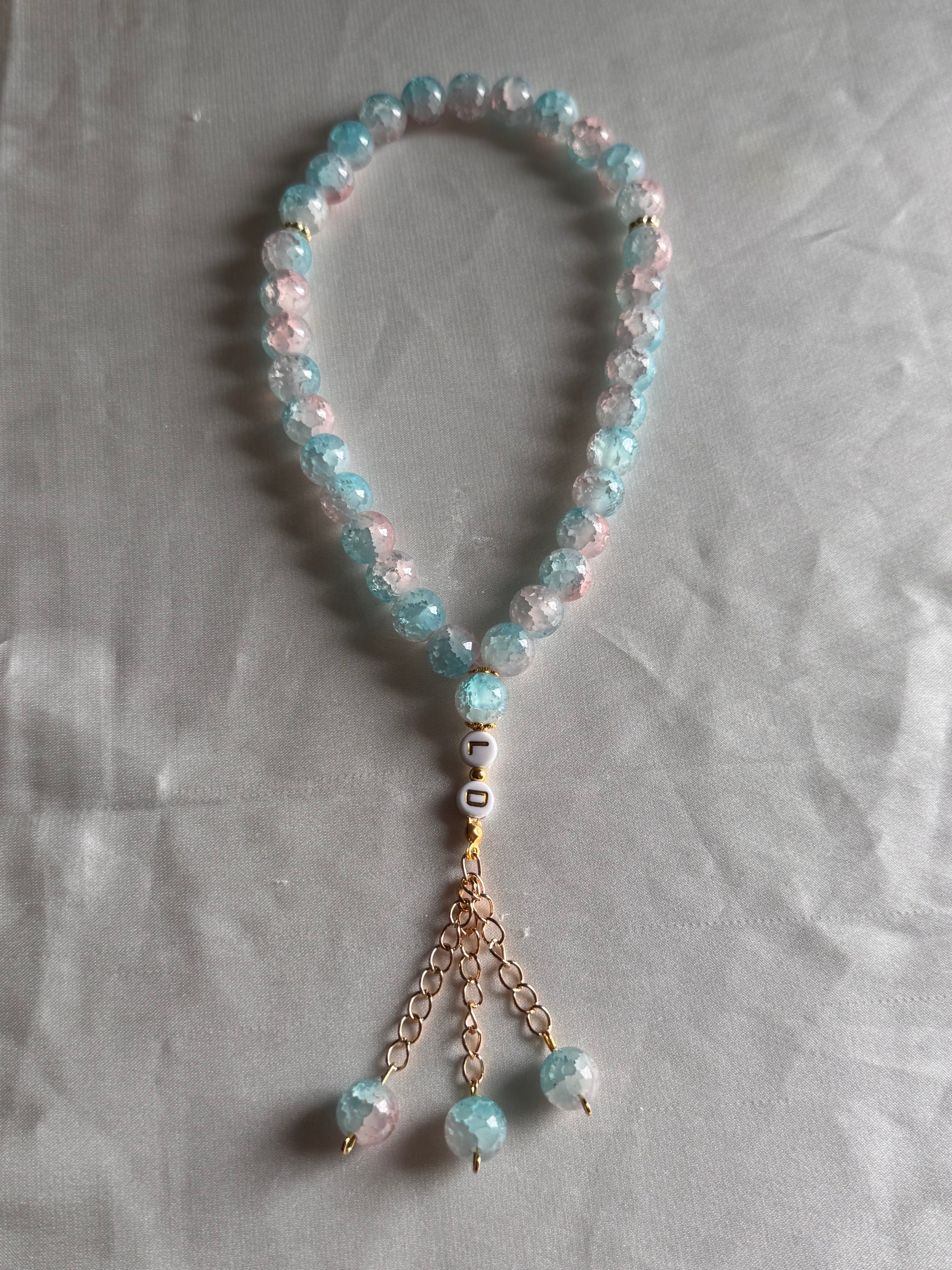 Noor Tesbih in babyblau & babyrosa