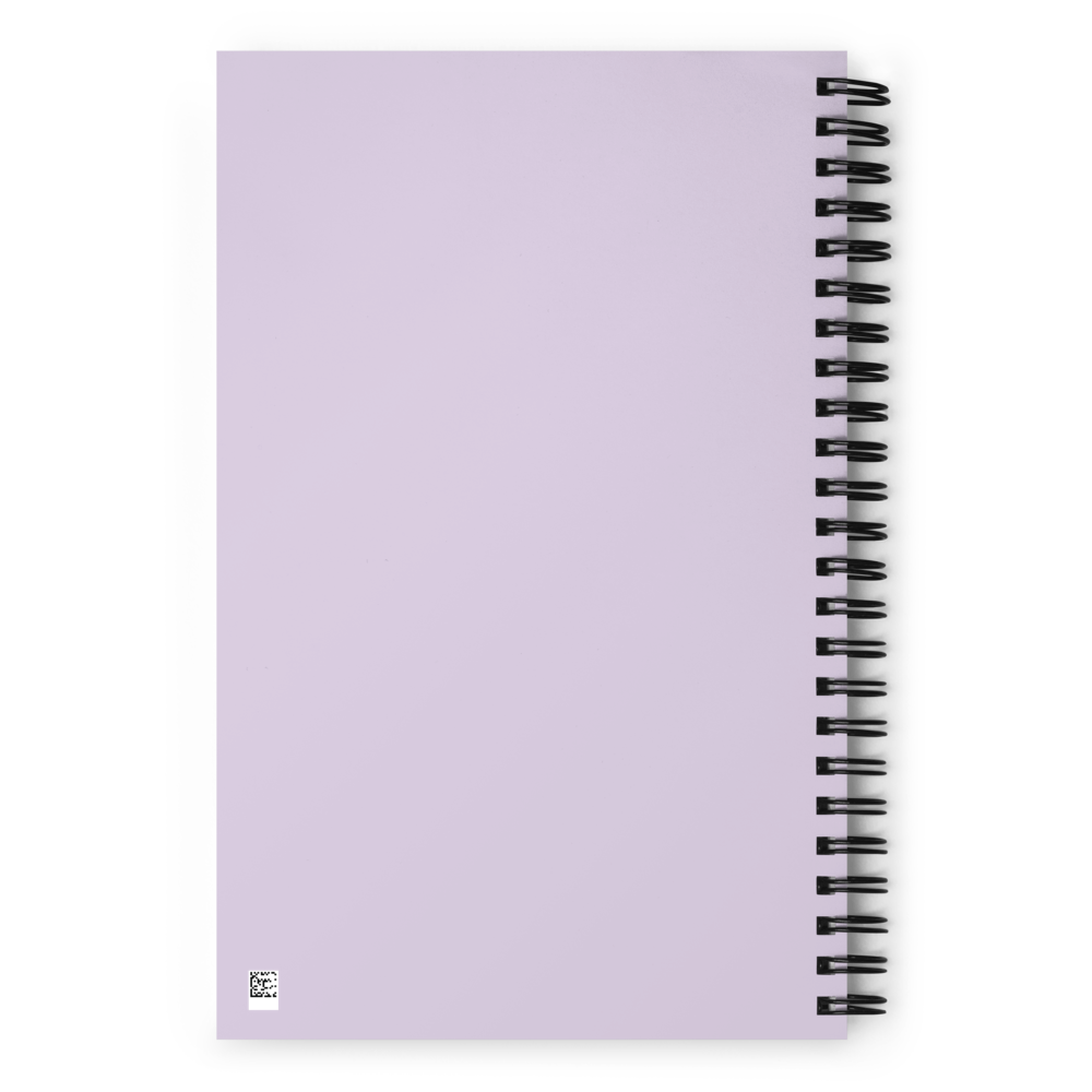 Spiral Notizheft/Journal in helllila