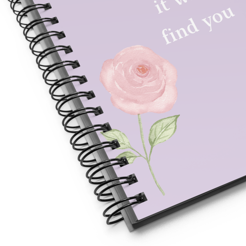 Spiral Notizheft/Journal in helllila